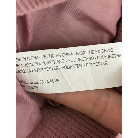 Thread and Supply Faux Leather Pink Quilted Jacket Barbiecore Cute Sze S Barbie - Picture 7 of 11